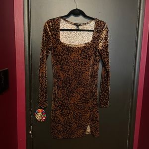 Animal print f21 dress